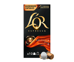 Nespresso капсули l'or Espresso Colombia 8 (10 шт) Франція Льор Неспрессо