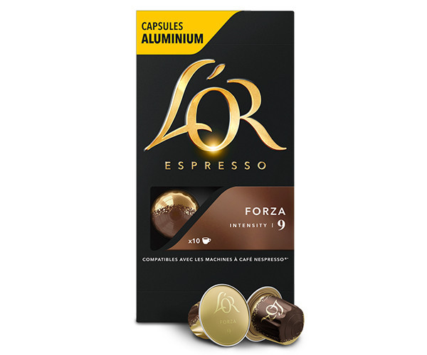 Nespresso капсули L'OR Espresso Forza 9 (10 шт.) Неспресо Франція Льор