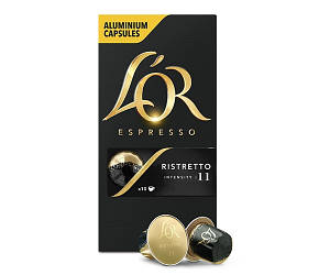 Nespresso капсули L'OR Ristretto 11 (10 шт) Франція Неспресо Льор
