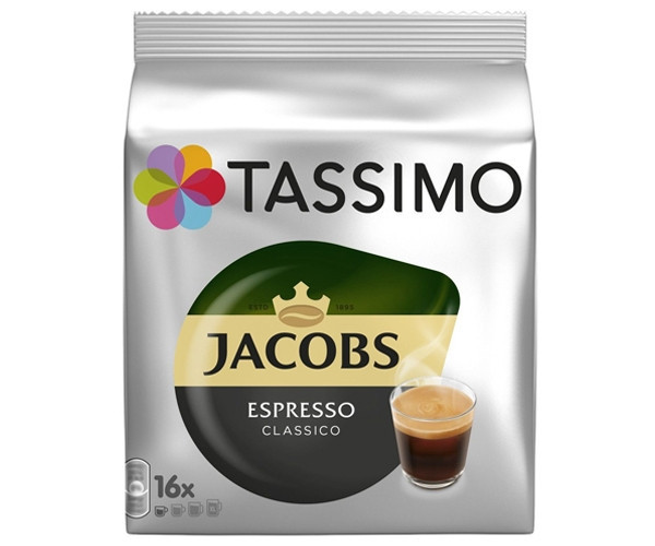 Кава в капсулах Tassimo Jacobs Espresso 16 порцій Німеччина Тассімо