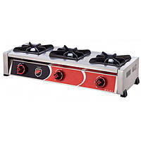 Професійна газова плита на 3 конфорки SILVER 2902 LPG