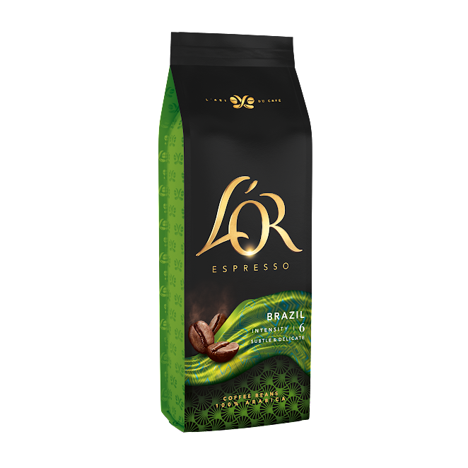 Кава в зернах L'OR Espresso Brazil 500 гр Льор Бразилія Арабіка