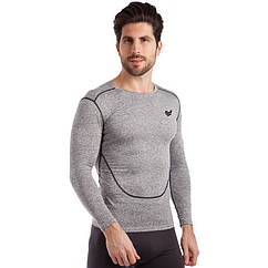Спортивна футболка чоловіча з довгим рукавом Jason 912 розмір XL (175-180 см) Grey