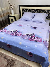 Постільна білизна в новорічний малюнок Бязь Голд Двоспальний