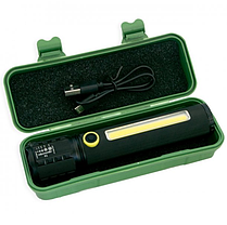 Ліхтарик ручний BL C72 P50 COB + USB CHARGE, світлодіодний Led ліхтар на акумуляторі, фото 2