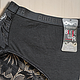 Трусики жіночі бавовняні з мереживом 50 (3XL) чорні Biweier, фото 4