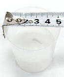 Свічка запаска біла у пластиковій склянці Bispol Memoria 50 г (горіння 18 годин) ukrfarm, фото 2