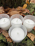 Свічка запаска біла у пластиковій склянці Bispol Memoria 50 г (горіння 18 годин) ukrfarm, фото 8