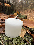 Свічка запаска біла у пластиковій склянці Bispol Memoria 50 г (горіння 18 годин) ukrfarm, фото 9