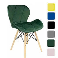 Крісло велюрове для персоналу Leobert Lago офісне крісло для переговорної стілець для дому Зелений R_1022