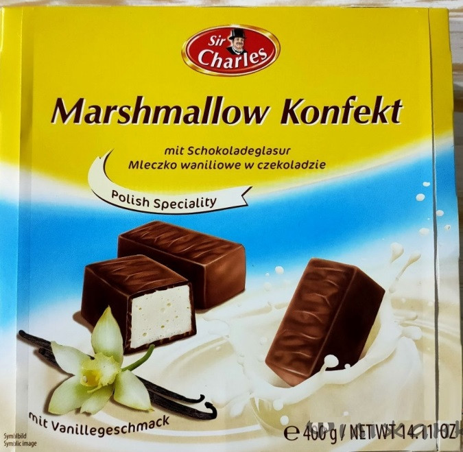 Цукерки Пташине Молоко Sir Charles Marshmallow 400 г Австрiя (14шт/1уп)