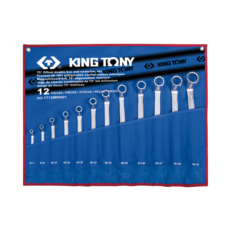 Набір накидних ключів 6~32 mm, 12 предметів King Tony 1712MRN01
