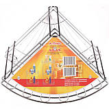 Полиця у ванну кутова A-PLUS 22.2 х 22.2 х 32 см (1160), фото 3