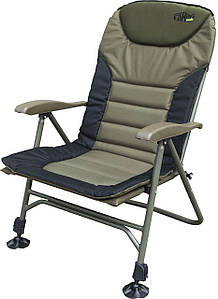 Norfin Humber | Розкладне коропове крісло для риболовлі, 8 положень спинки, алюмінієвий каркас, до 140 кг