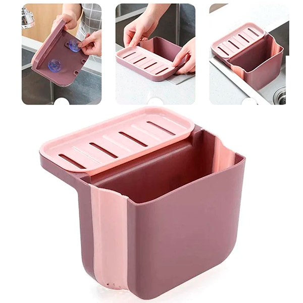 Складаний органайзер на умивальник Рожевий, фото 1