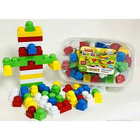 Конструктор "BAMSIBLOCK №5" 115/6 (8) "BAMSIC", 74 деталі, в відрі