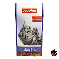 Beaphar (Беафар) Malt Bits - лакомство подушечки с мальт-пастой для вывода шерсти из желудка кошек, 35г