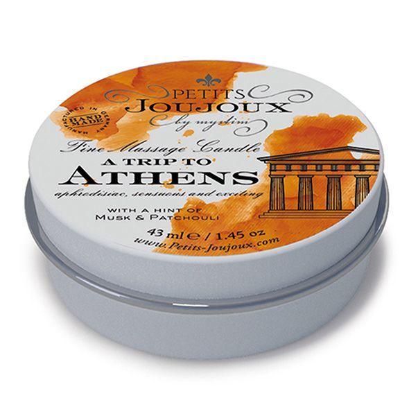 Масажна свічка Petits Joujoux - Athens - Musk and Patchouli (43 мл) з афродизіаками 18+