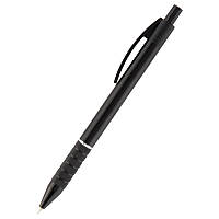 Ручка масляная автоматическая Axent Prestige, 0.7 мм, Чорний метал. корп., Синий цвет черн.