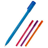 Ручка масляная Axent Mellow, 0.7 мм, Разные цвета корп., Синий цвет черн.