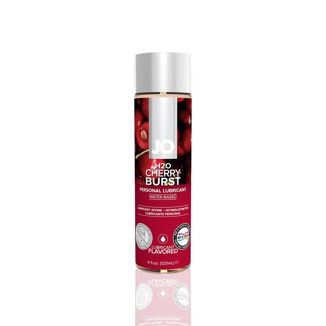 Змазка на водній основі JO H2O — Cherry Burst (120 мл) без цукру, рослинний гліцерин 18+