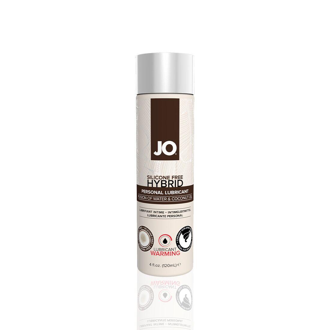 Розігрівальна змазка-крем з кокосовою олією JO Coconut Hybrid WARMING (120 мл) біла 18+, фото 1