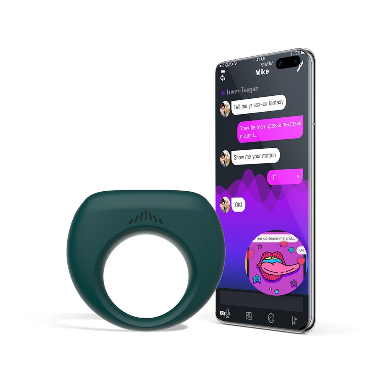 Ерекційне віброкільце Magic Motion Dante II, керування за допомогою смартфона 18+, фото 1