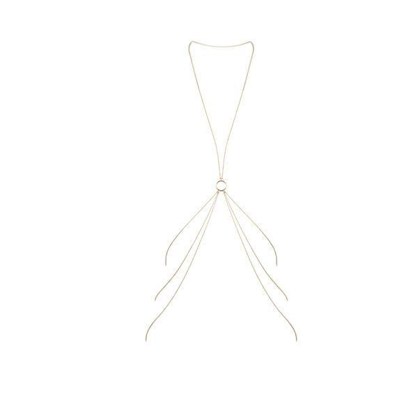 Ланцюжок для тіла Bijoux Indiscrets Magnifique 8 Body Chain - Gold, прикраса для тіла 18+