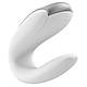 Смартвібратор для пар Satisfyer Double Fun (White) з пультом ДК  18+, фото 6