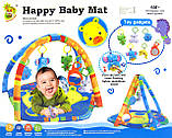 Килимок ігровий для малюків D073 з брязкальцями, люстерком і звуковими ефектами, фото 5