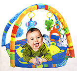 Килимок ігровий для малюків D073 з брязкальцями, люстерком і звуковими ефектами, фото 2