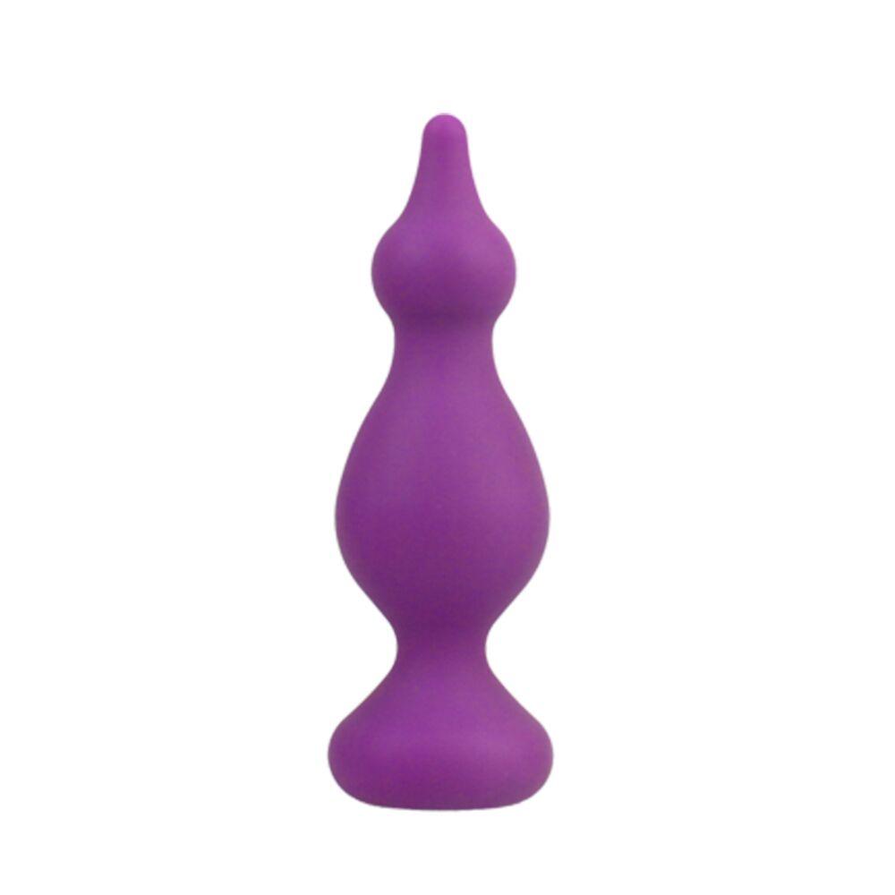 Анальна пробка Adrien Lastic Amuse Medium Purple (M) з двома переходами, макс. діаметр 3,6 см 18+