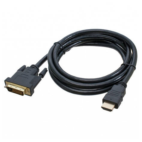 Кабель DVI-D (24+1) - HDMI 1.8м позолочений, фото 1
