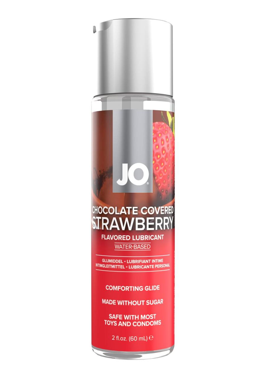 Змазка на водній основі JO Chocolate Covered Strawberry (60 мл), без цукру 18+