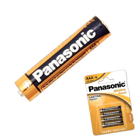 Батарейка AAA LR03 Panasonic Alkaline Power лужна 1.5В, фото 1