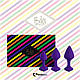 Набір силіконових анальних пробок FeelzToys - Bibi Butt Plug Set 3 pcs Purple  18+, фото 5