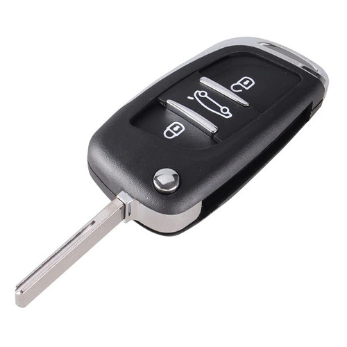 Викидний ключ, корпус під чіп, 3кн DKT0269, Peugeot, ніша CE0536, HU83