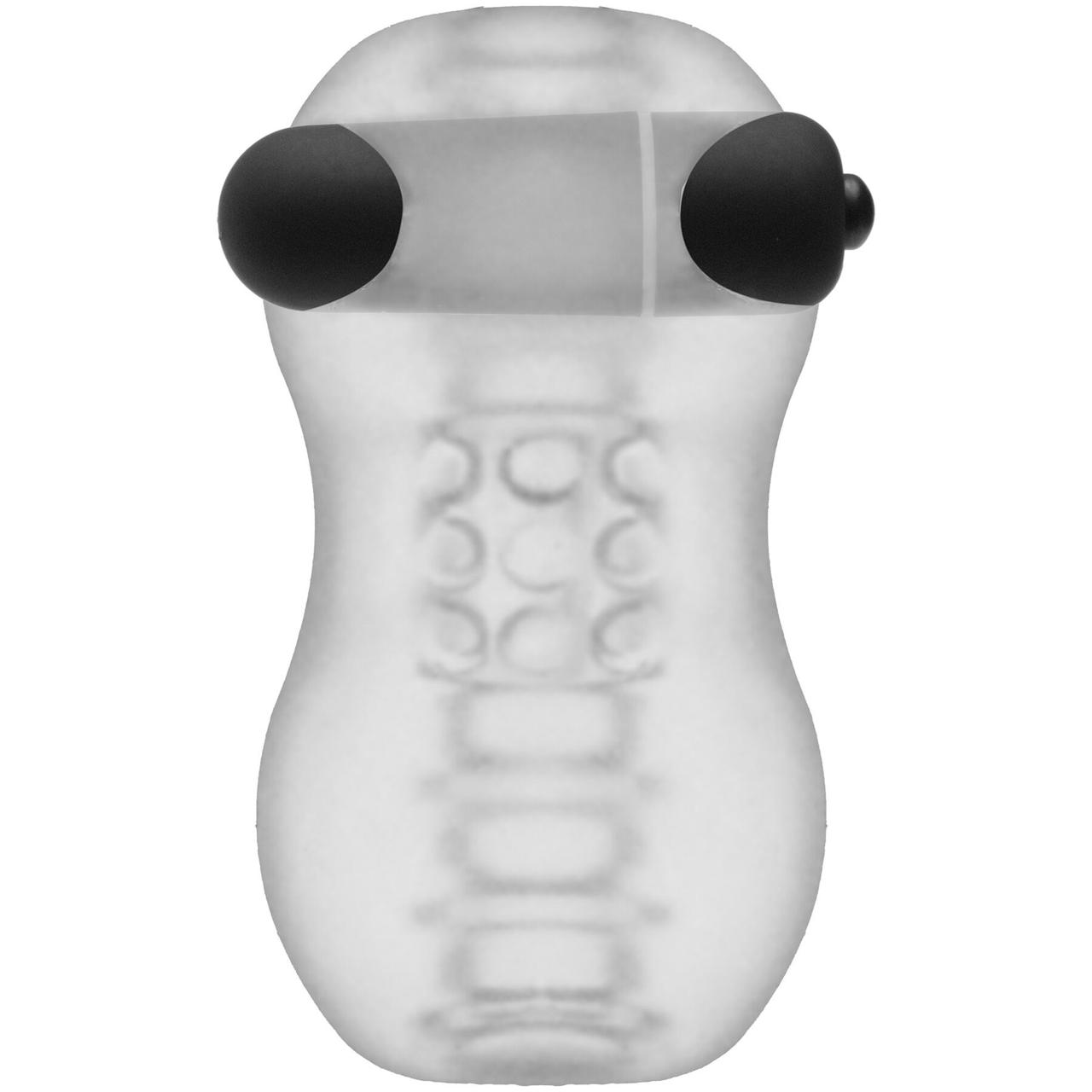 Мастурбатор з віброкулею Doc Johnson GoodHead – Vibrating Helping Head Pro – Frost 18+