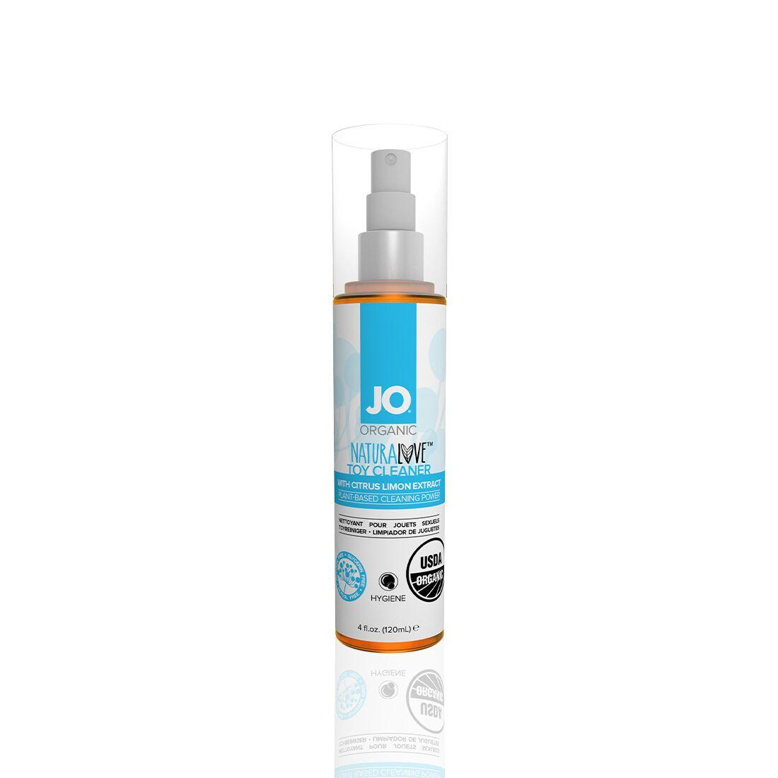 Очищувальний спрей JO NATURALOVE – ORGANIC (120 мл) без сульфатів, триклозану та спирту 18+