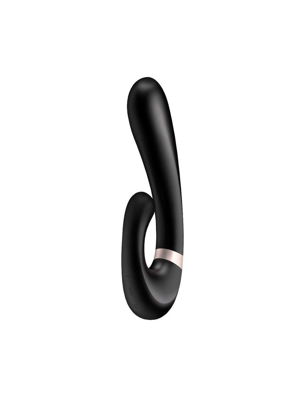 Смарт вібратор-кролик із підігрівом Satisfyer Heat Wave Black  18+