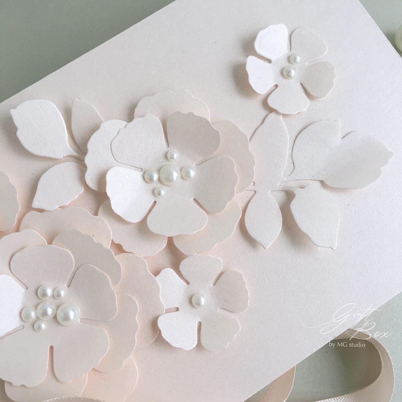 Gift box Blossom персиковый Конверт на свадьбу, день рождения, юбилей - фото 9 - id-p1682779070