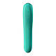 Вакуумний стимулятор із вібрацією Satisfyer Dual Kiss Green  18+, фото 4