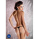 Трусики-стрінги Passion MT018 black  18+, фото 5