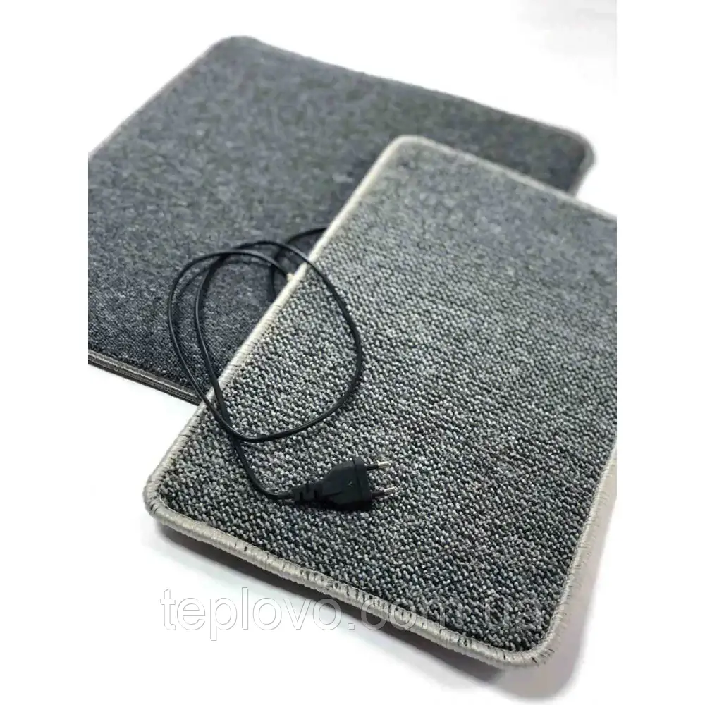 Нагрівальний килимок електричний, 50х63 см, сірий - фото 1 - id-p1708703997