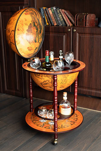 Купить Глобус бар напольный для алкоголя, на трех ножках JG45001RR01 ...