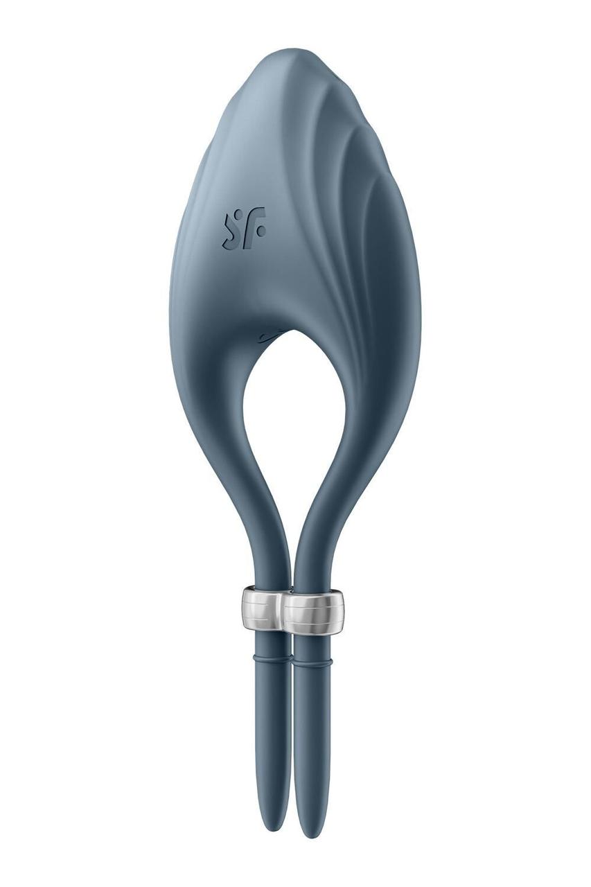 Ерекційне віброкільце-ласо Satisfyer Duelist Dark Blue, 10 режимів, потужний мотор 18+, фото 1