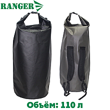 Туристичний рюкзак гермішок для речей водонепроникний Ranger 110L, чорний