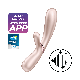 Смарт вібратор-кролик із підігрівом Satisfyer Hot Lover Nude  18+, фото 3
