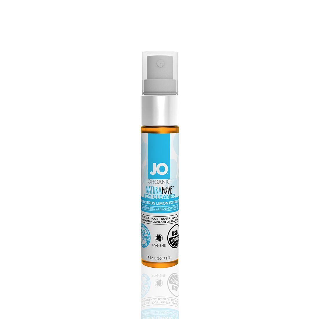 Очищувальний спрей JO NATURALOVE — ORGANIC (30 мл) без сульфатів, триклозану та спирту 18+