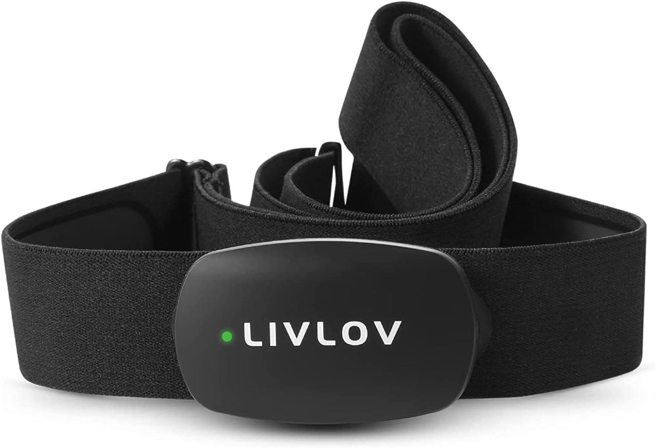 Монітор серцевого ритму LIVLOV V6, Bluetooth 5.0 ANT+ Нагрудний пульсометр IP67